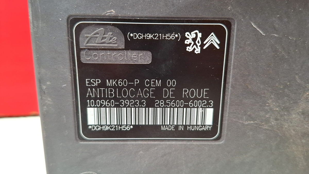 ABS / 1009603923 Peugeot 207 2009 9665898980 9665898980