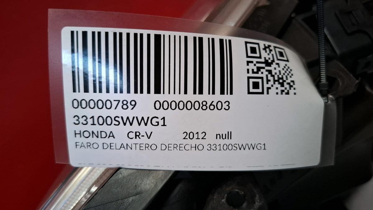 Faro Delantero Derecho Honda Cr-v 2012 33100SWWG1