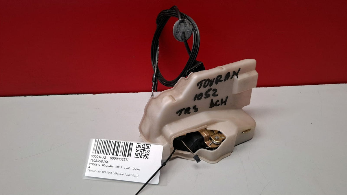 Cerradura Trasera Derecha Volkswagen Touran 2005 7L0839016D 7L0839016D