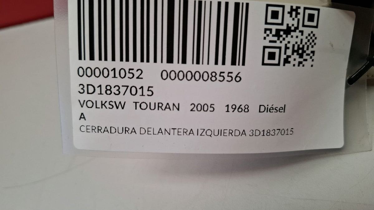 Cerradura Delantera Izquierda Volkswagen Touran 2005 3D1837015 3D1837015