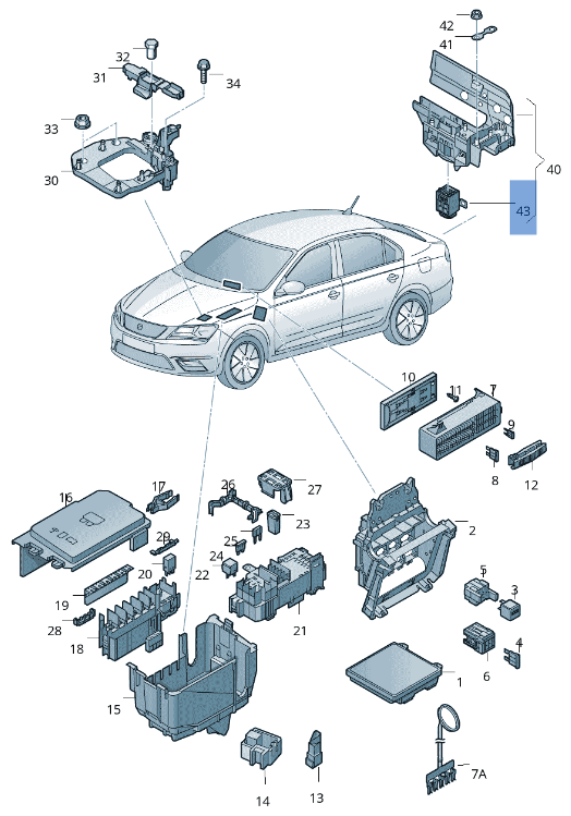 Fusible bateria Audi 4F0915519 - 4F0915519