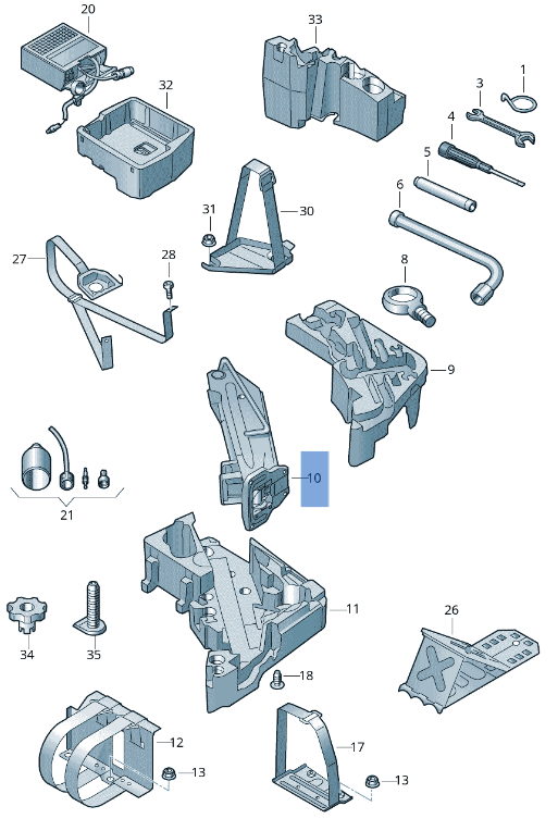 Gato Porsche Cayenne 9PA - 7L0011031B