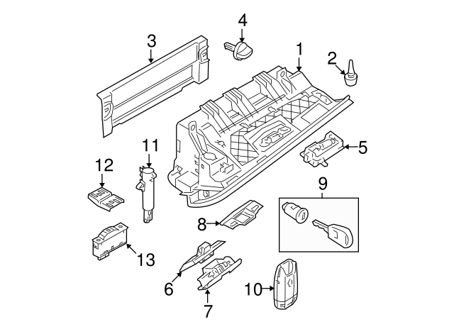 Guantera BMW E90 E92 - 51167120408