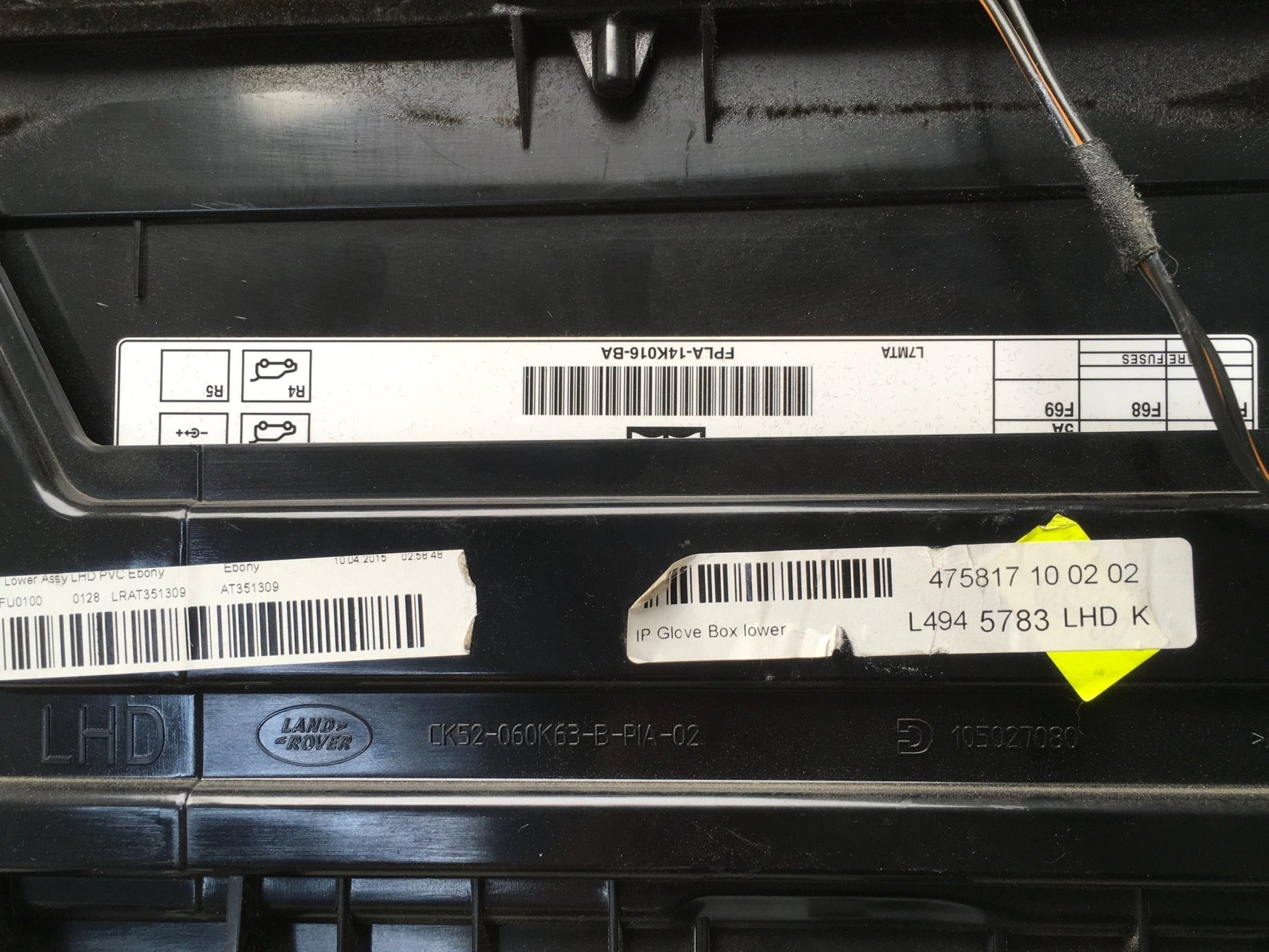 Guantera Range Rover Sport II L494 - CK52060K63B