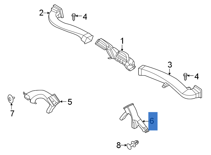 Guia de aire Porsche 911 992 - 992819151