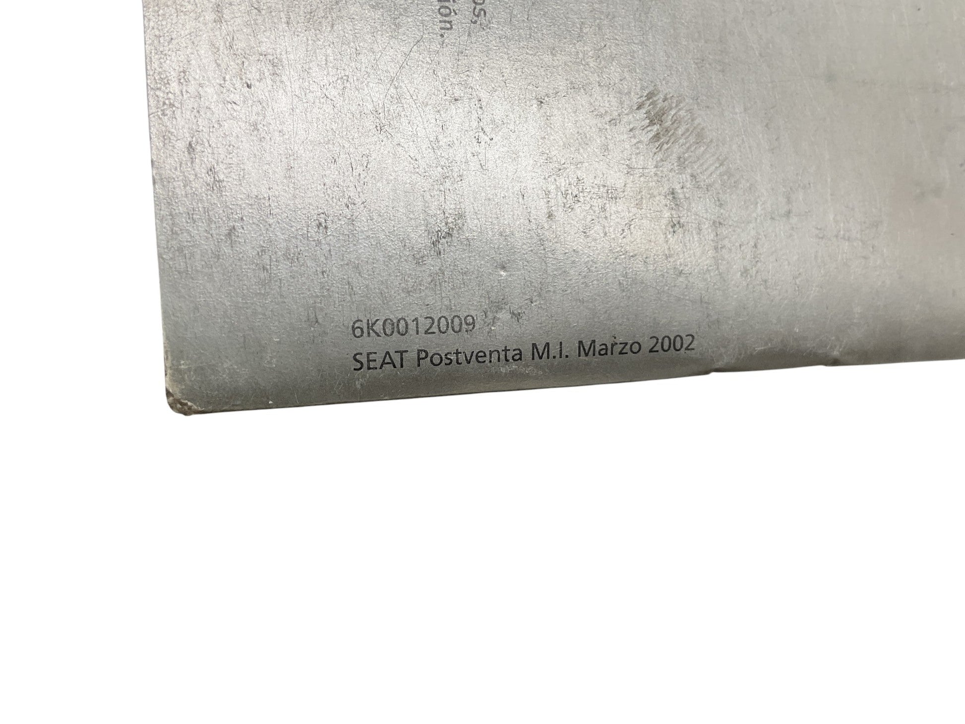 Guia de Servicios Seat 6K0012009 - 6K0012009