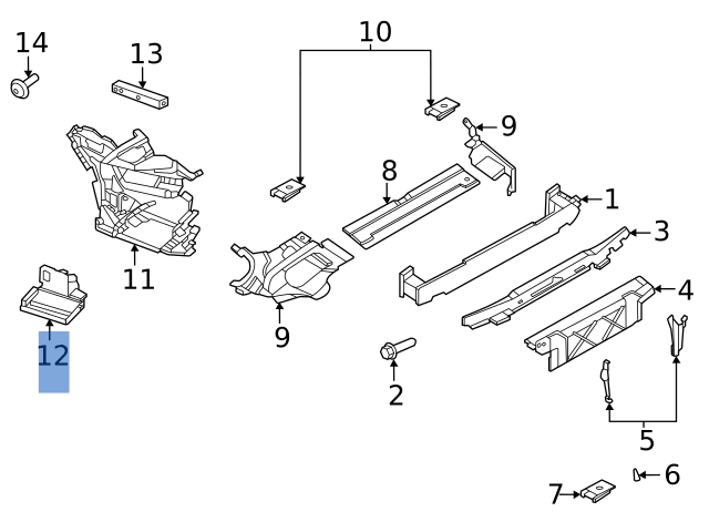 Guia izq Paragolpes trasero Porsche 911 992 - 992807605