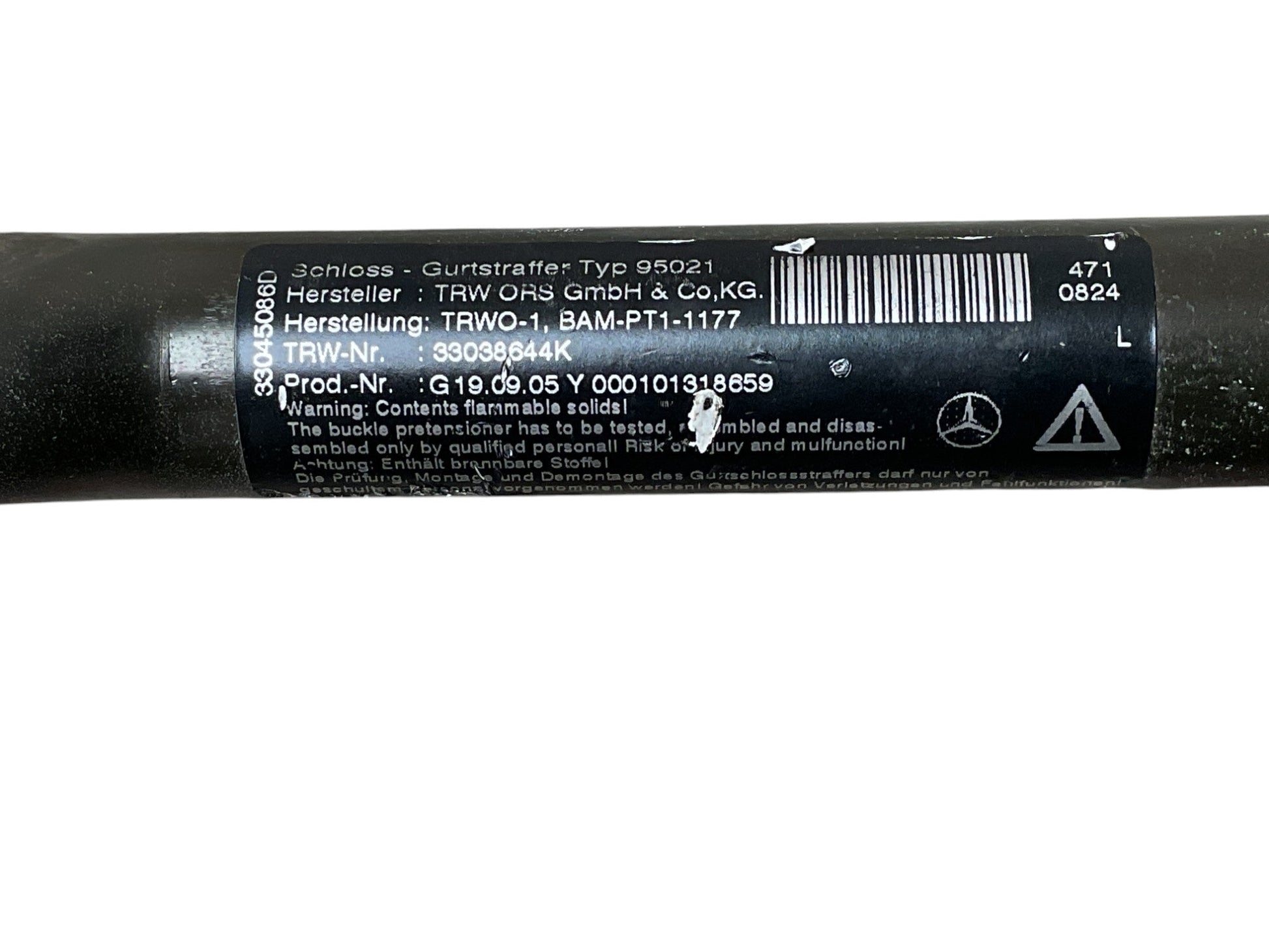 Hebilla cinturon del izq Mercedes W164 W251 - 33038644K