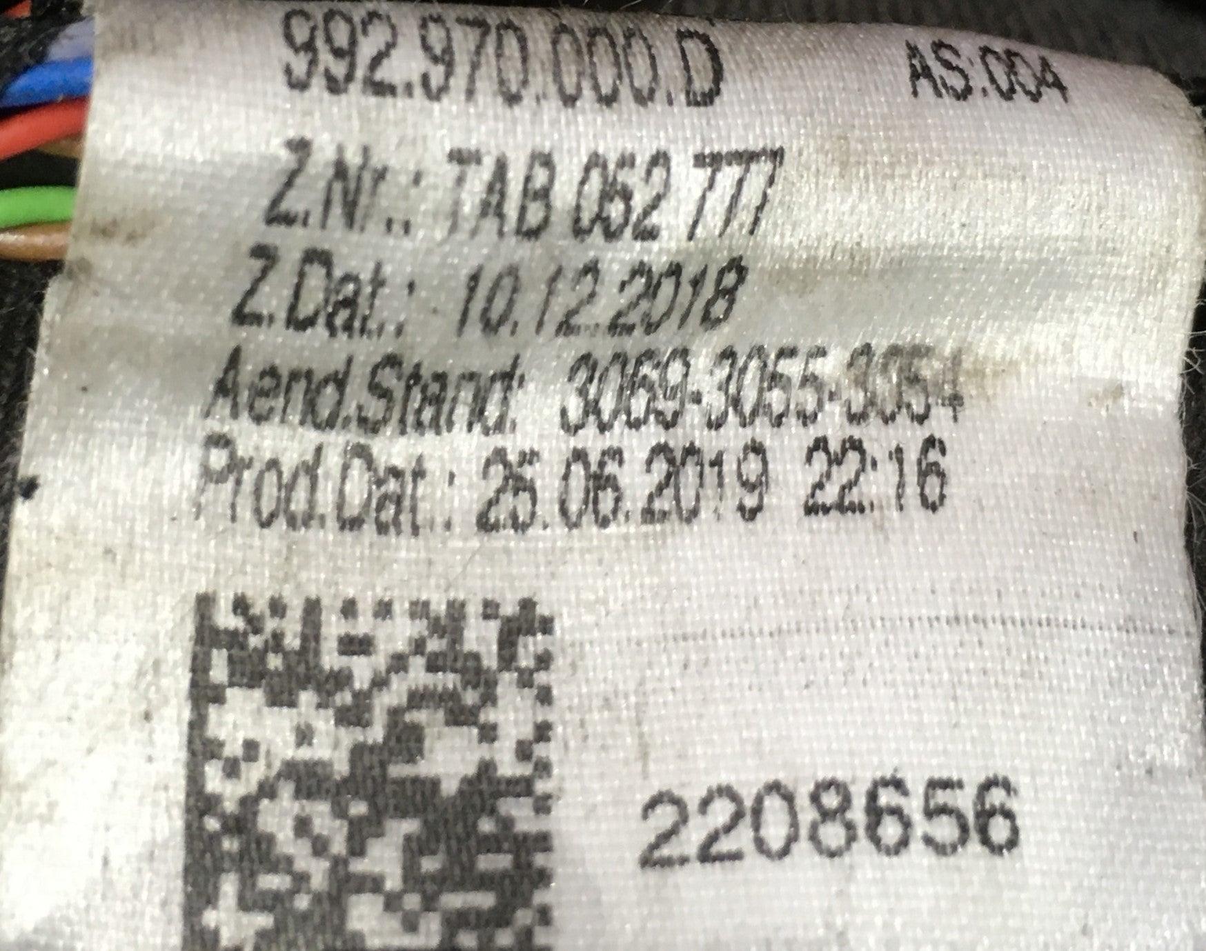 Instalación electrica Porsche 911 992 - 992971226