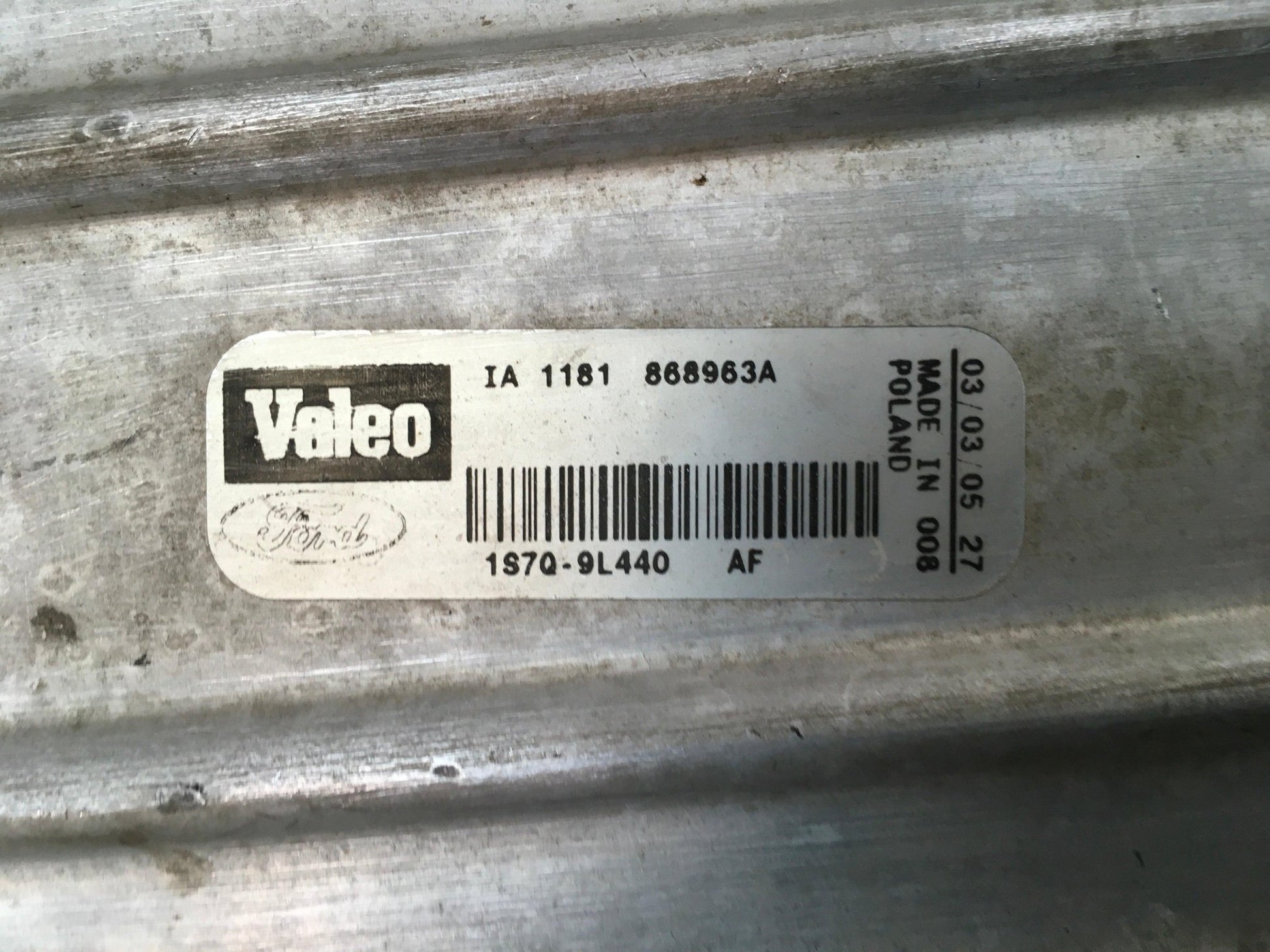 Intercooler Ford Mondeo III - 1S7Q9L440AF _