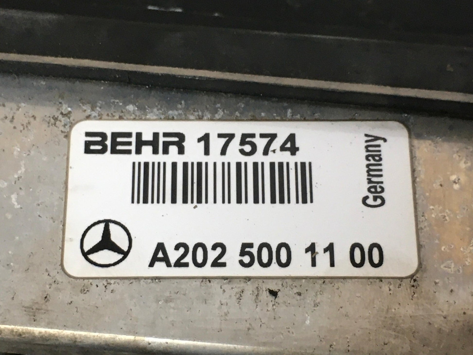 Intercooler Mercedes A2025001100 - A2025001100