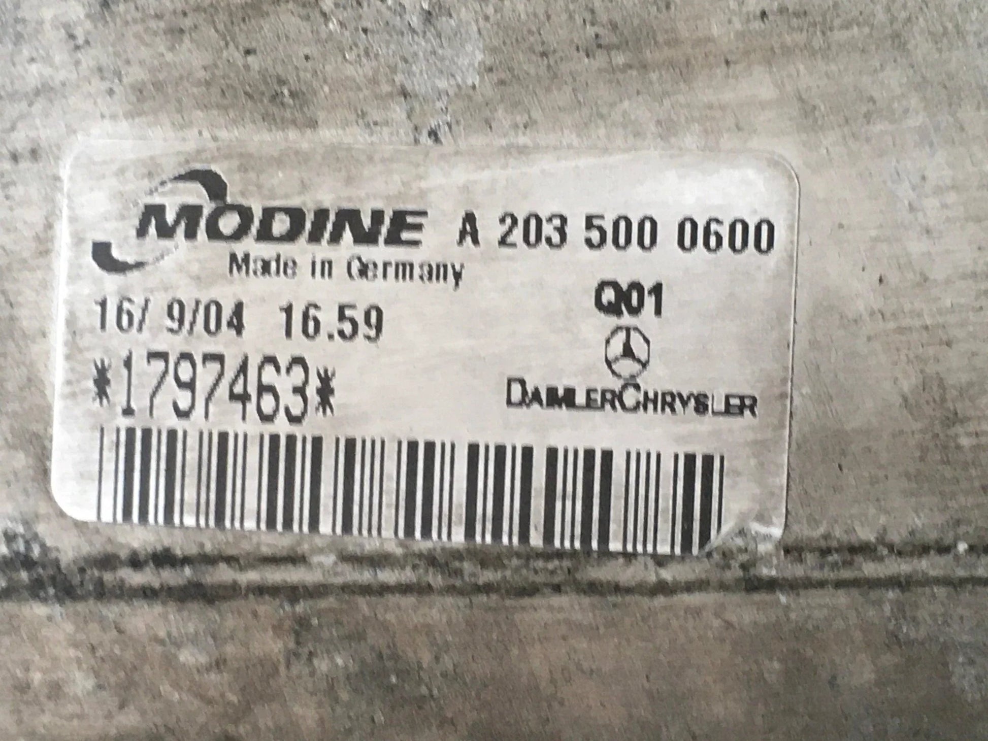 Intercooler Mercedes A2035000600