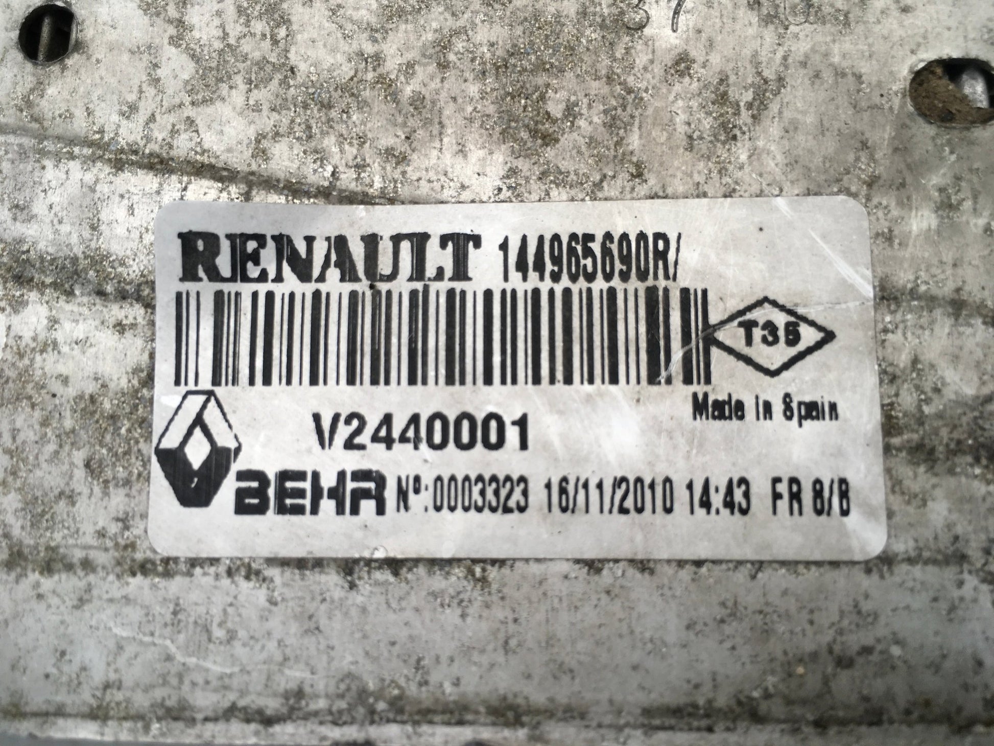 Intercooler Renault Latitude 2.0DCI - 144965690R