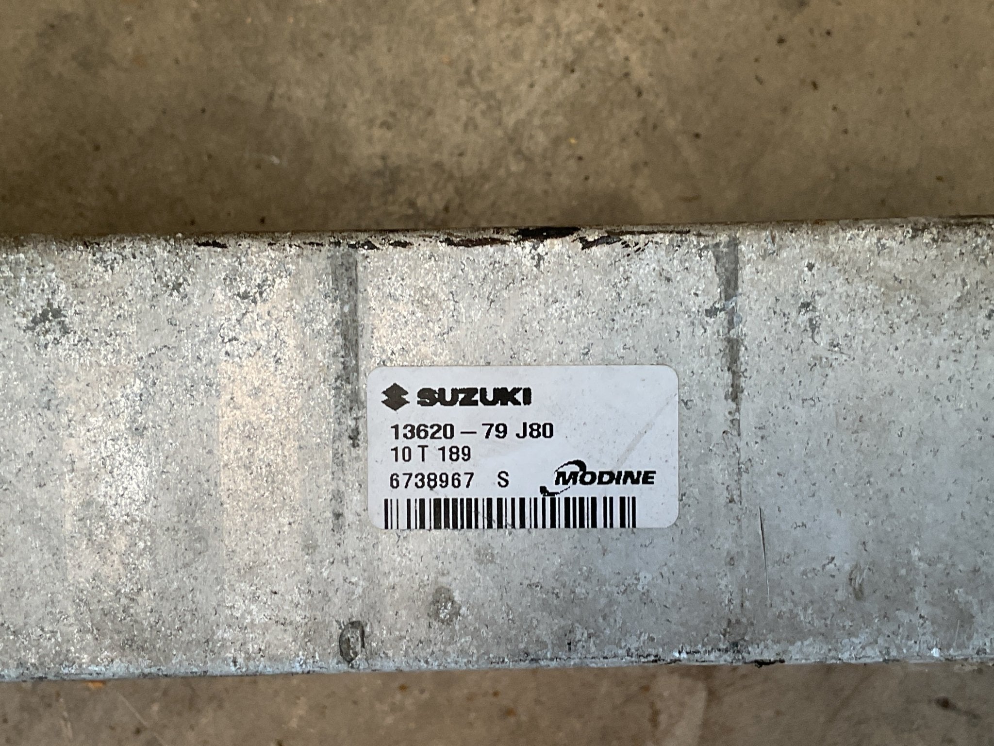 Intercooler Suzuki-Fiat 1362079J80