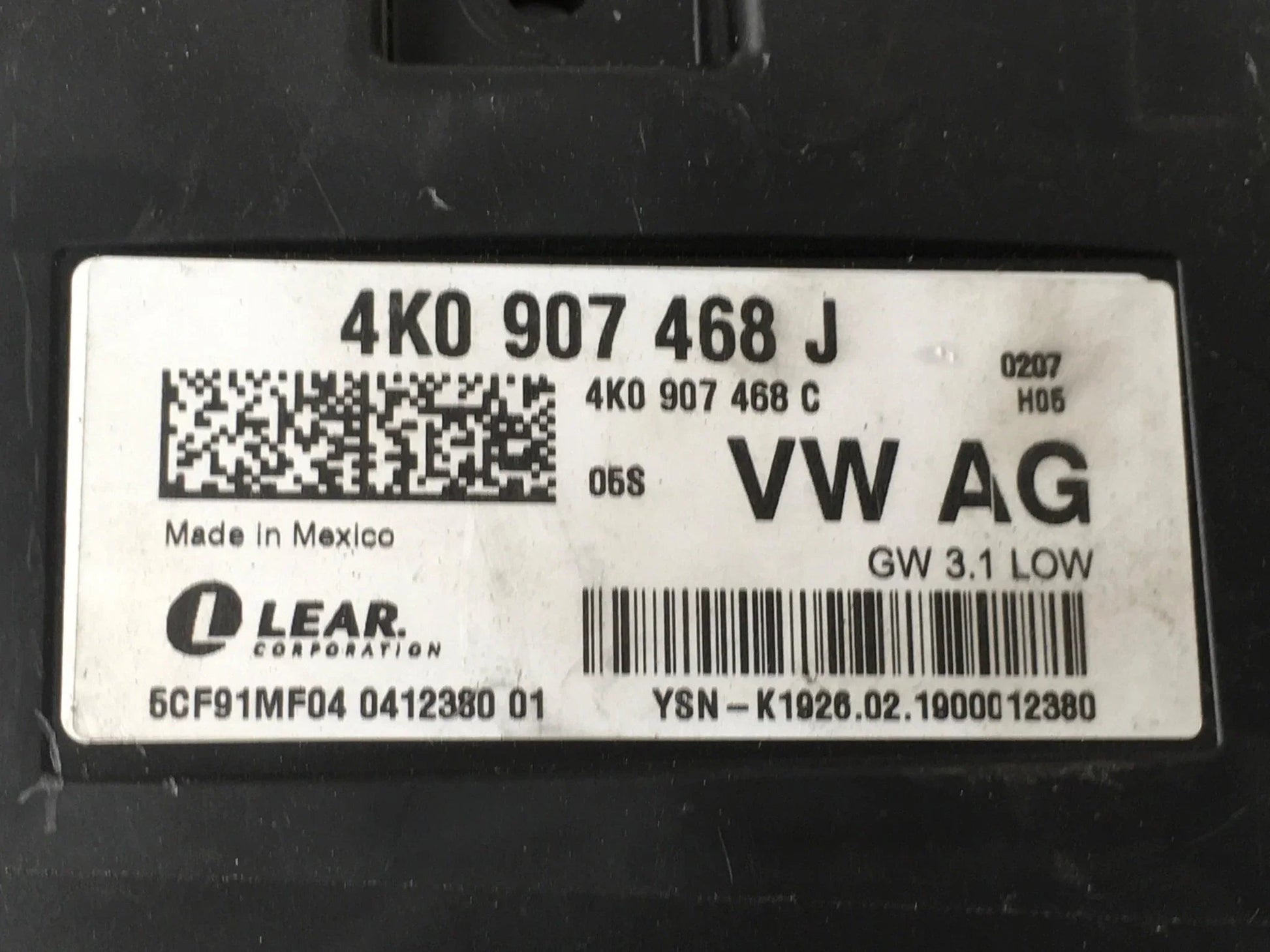 Interfaz diagnostico bus VAG 4K0907468J