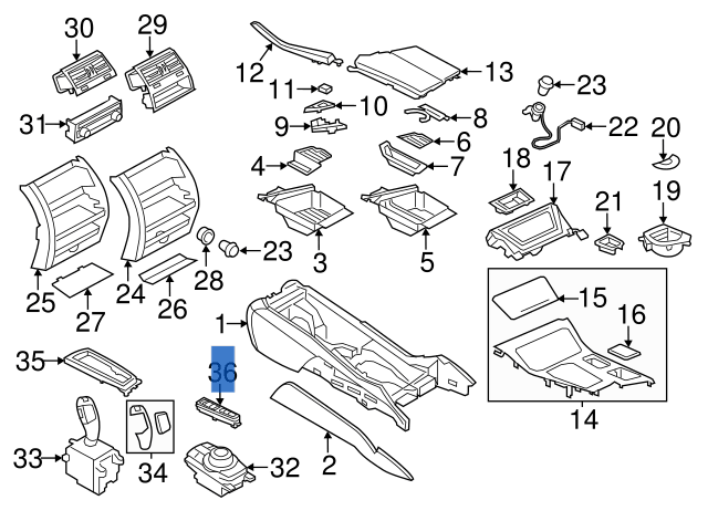 Interruptor traccion BMW F10 F01 - 61319197897