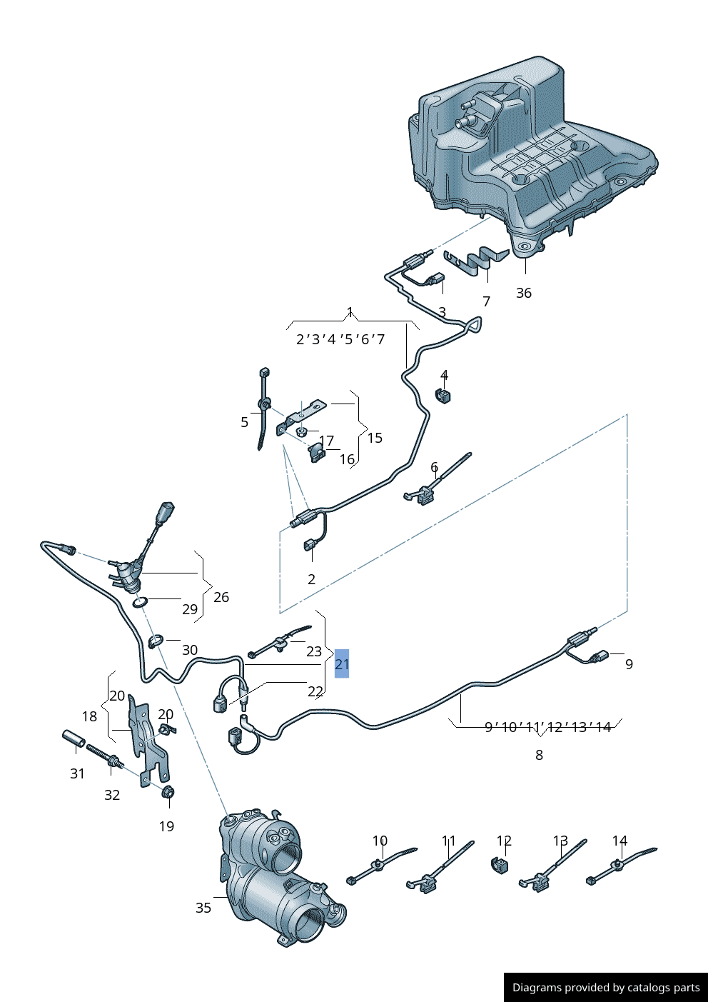 Inyector combustible Audi A4 B9 2.0 - 04L131960B