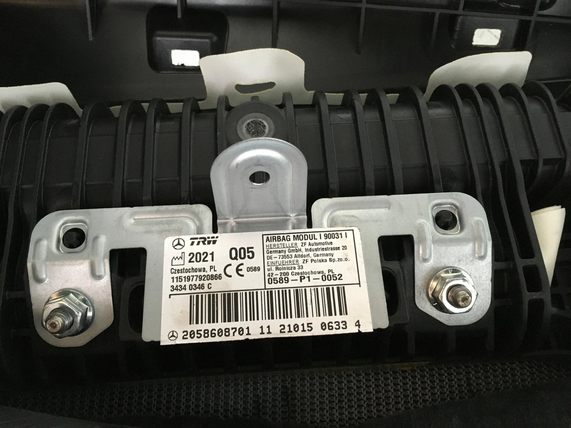 Kit Airbag Mercedes GLK X204 - 2188603002