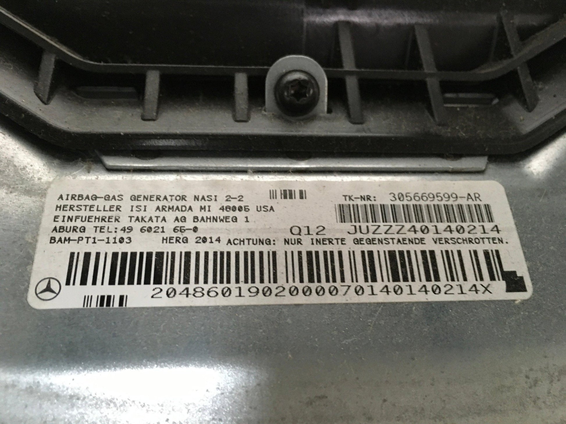 Kit Airbag Mercedes GLK X204 - 2188603002