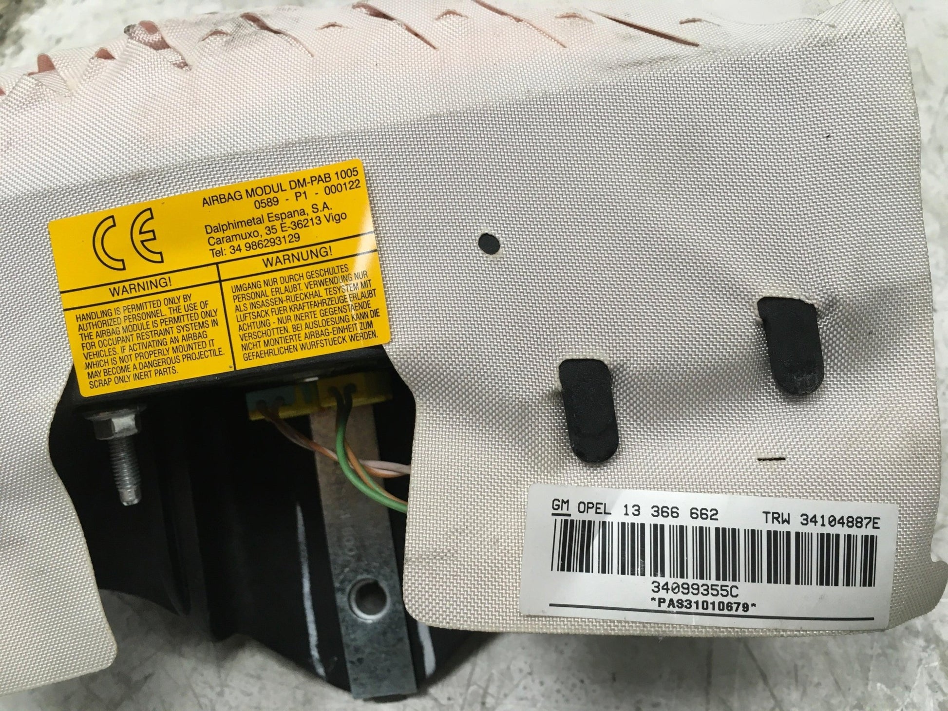 Kit airbag Opel Corsa D - 