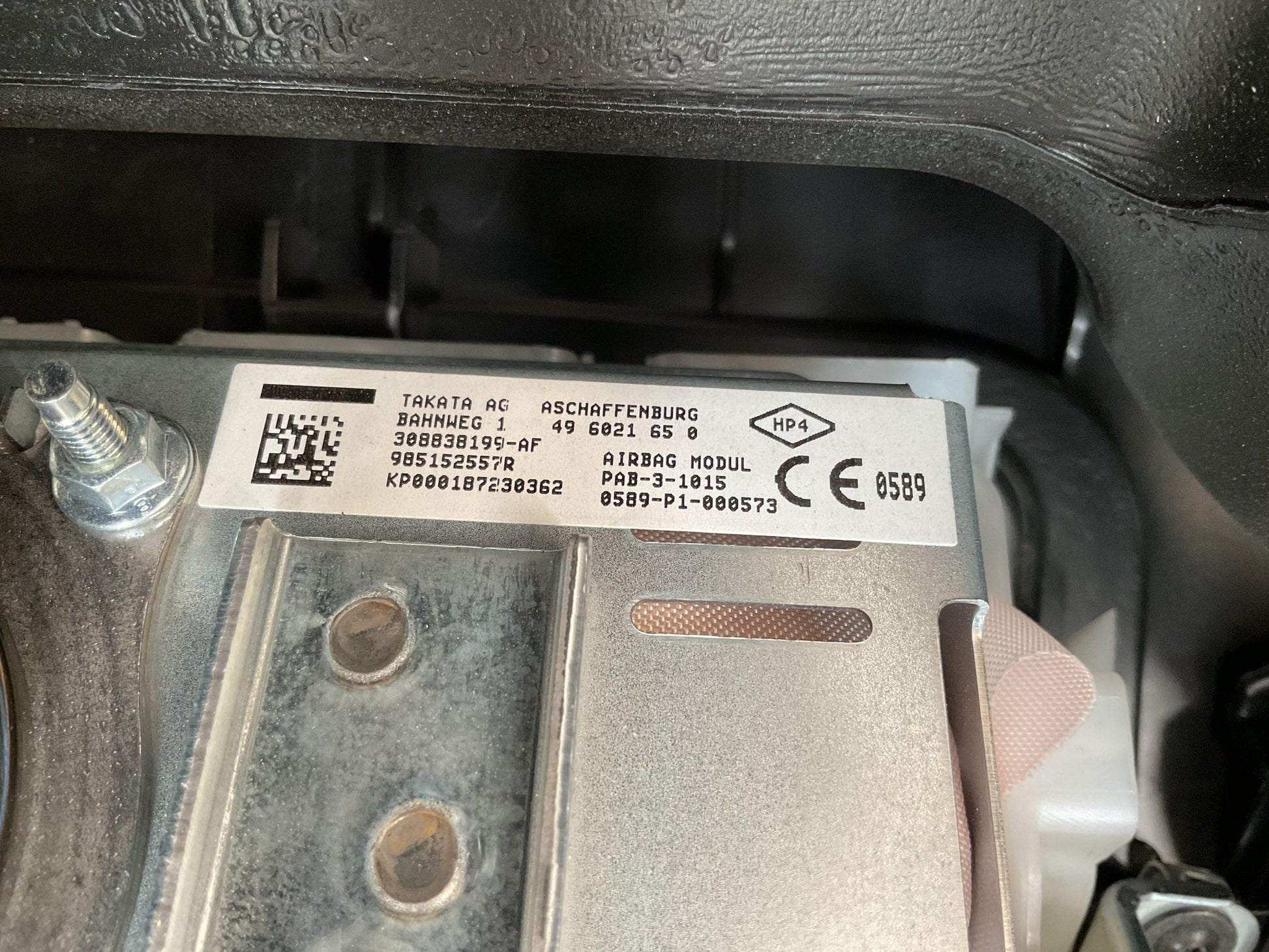 Kit Airbag Renault Kadjar 2015 - 2024 - 985700230R