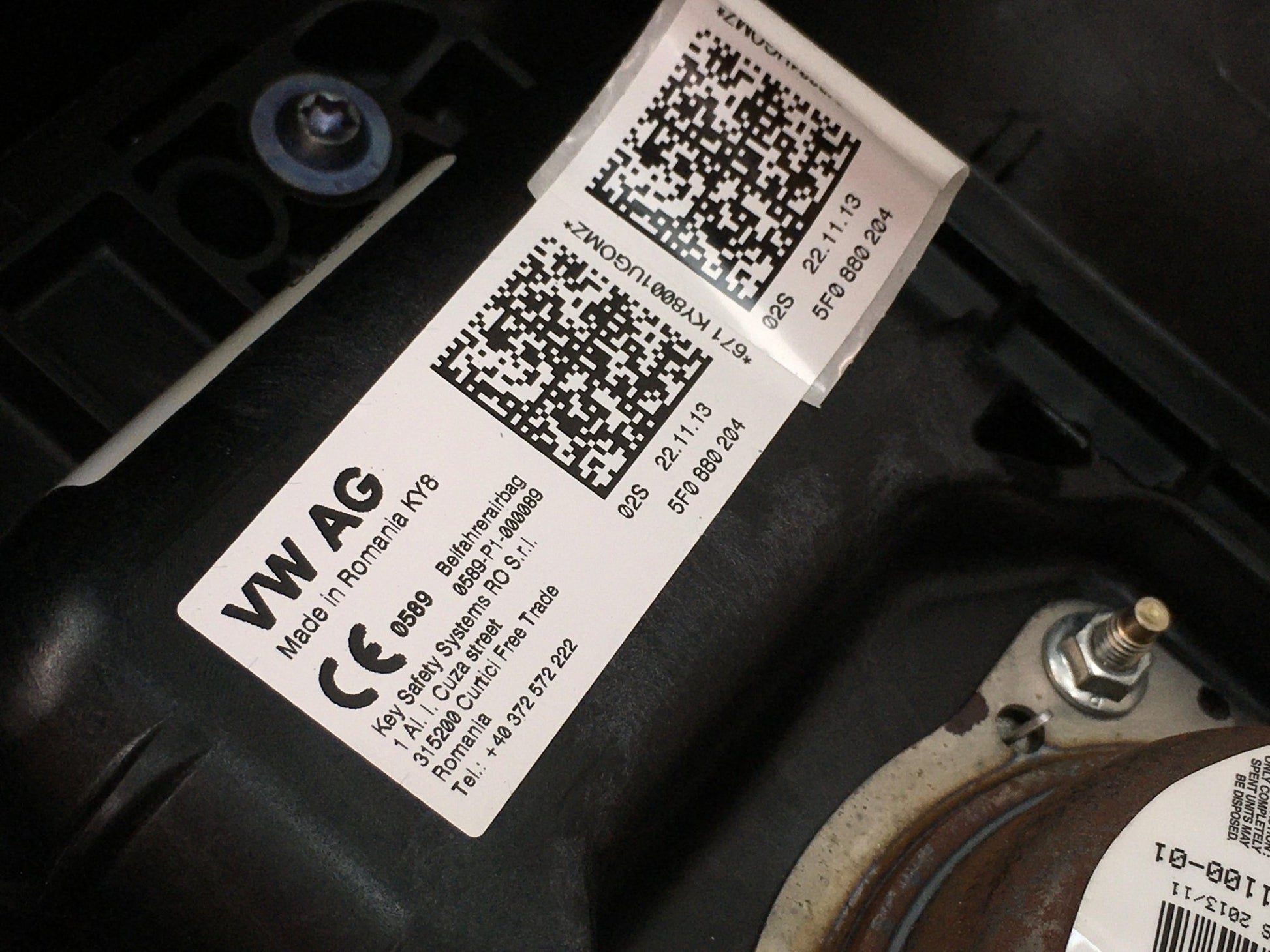 Kit Airbag Seat Leon III 5F - 5F1857003M _