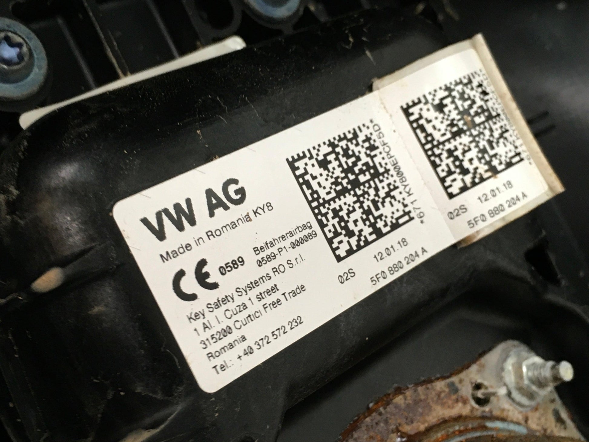 Kit airbag Seat Leon III 5F1857005E - 5F1857005E