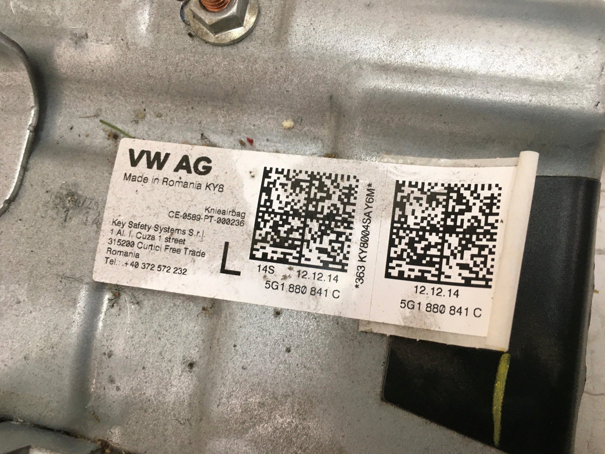 Kit airbag Seat Leon III 5F1857005E - 5F1857005E