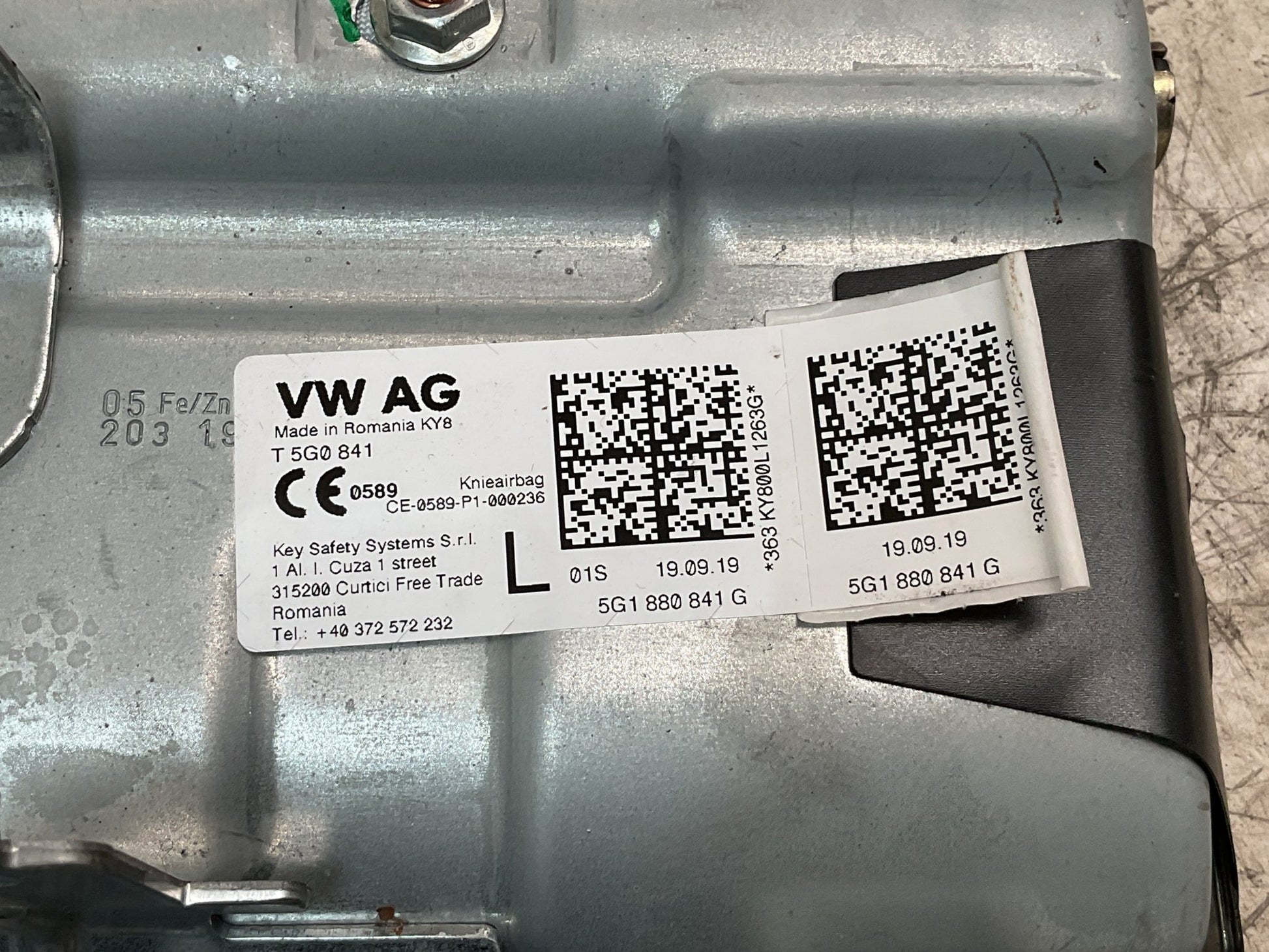 Kit Airbag VW Golf VII GTI 2012 2020 - 5G1880841G