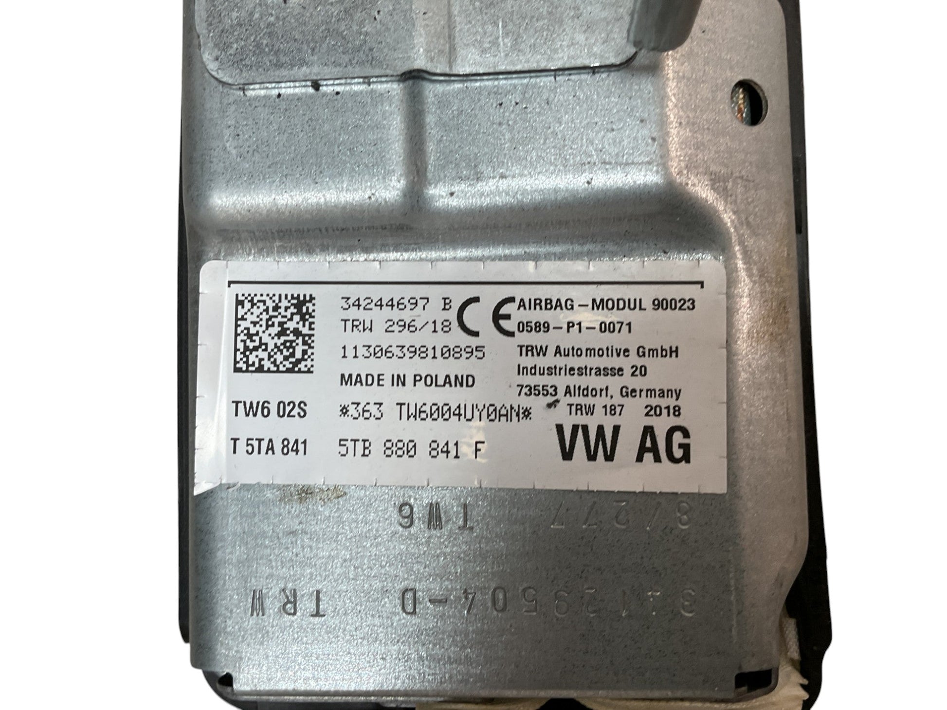 Kit airbag VW Tiguan II 2016 2025 - 