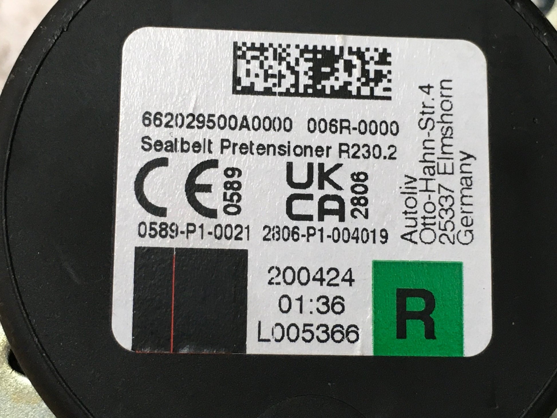 Kit airbag VW Touran II 5T - 5TB857003G