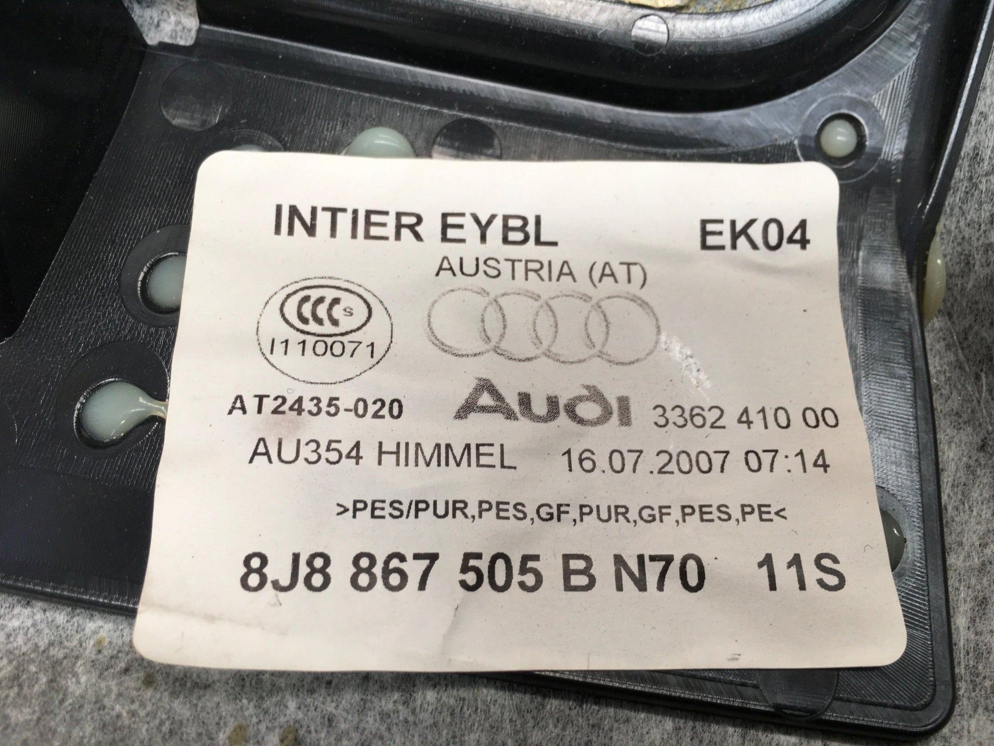 Kit de Techo interior Audi TT 8J - 8J8867288