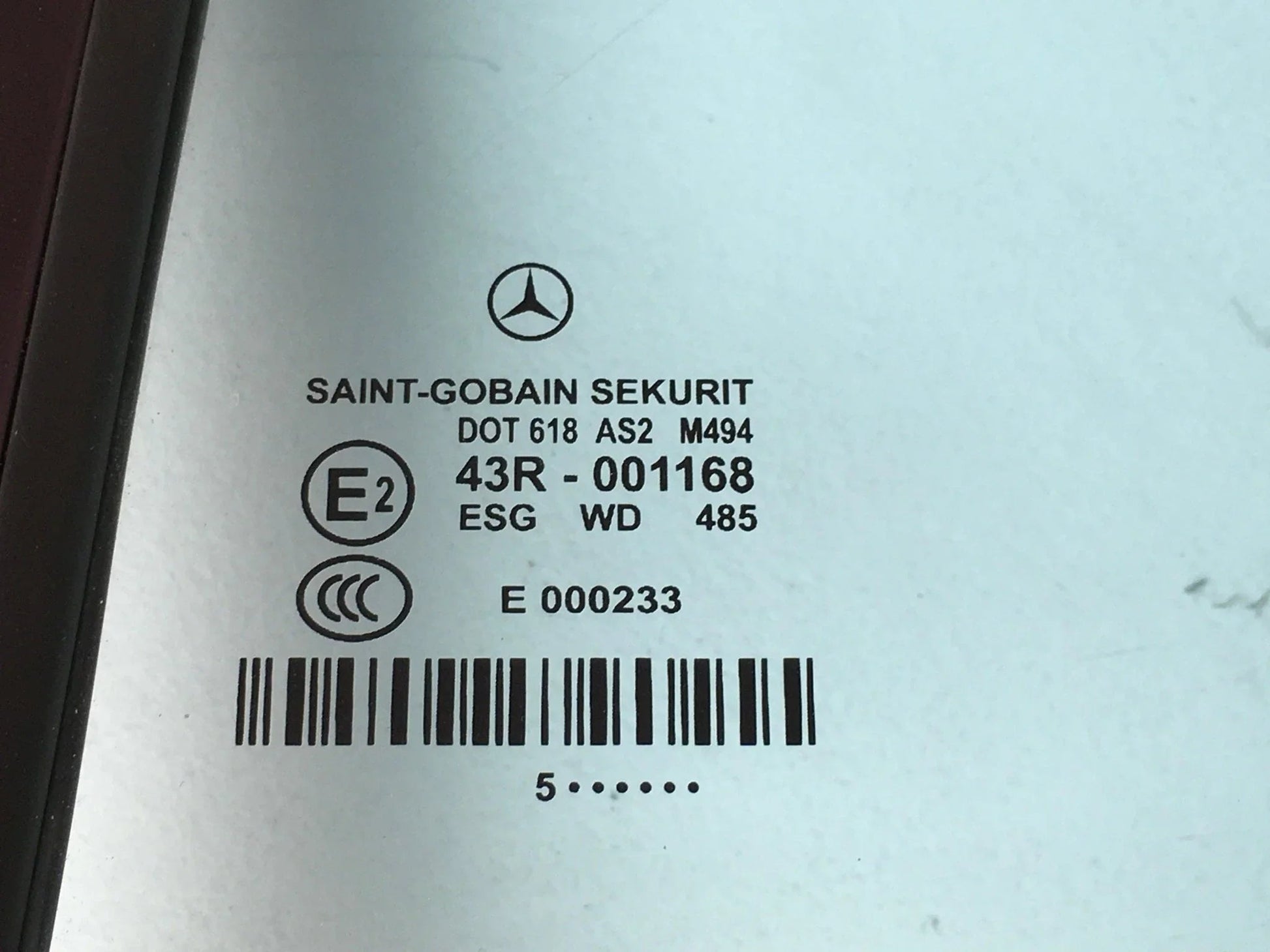 Luna tras izq Mercedes CLS w219