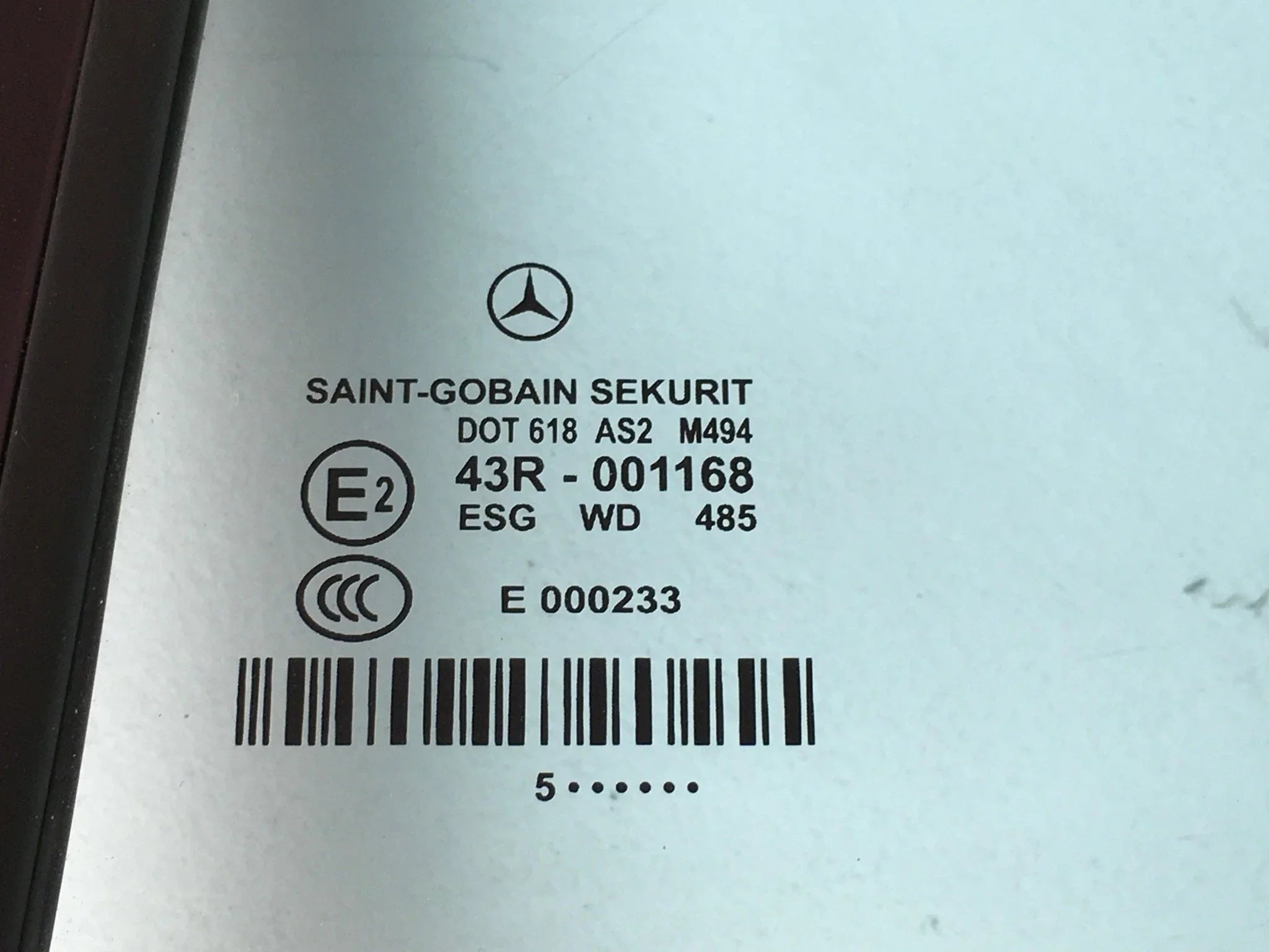 Luna tras izq Mercedes CLS w219