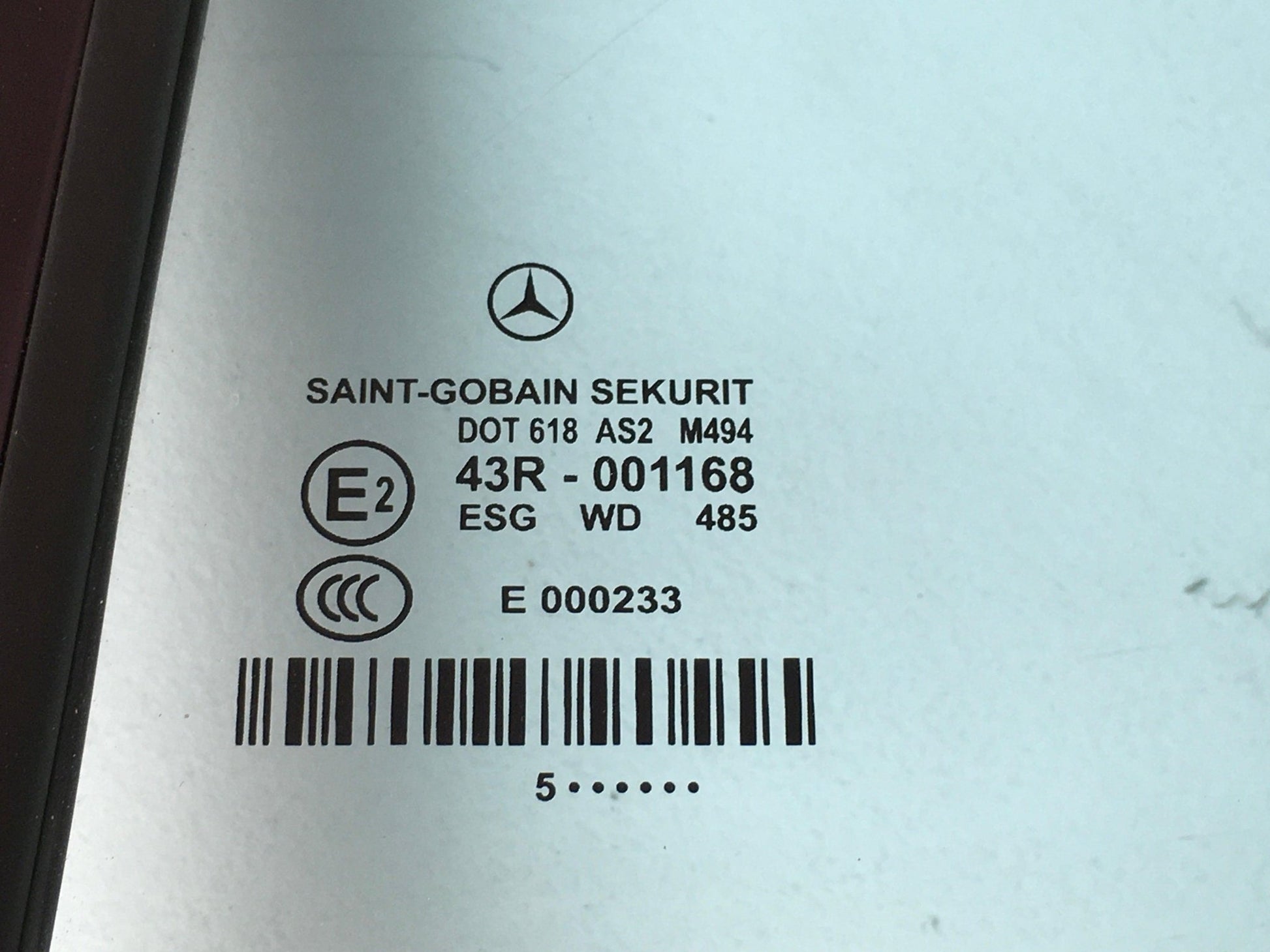 Luna tras izq Mercedes CLS w219 - 43R001168_