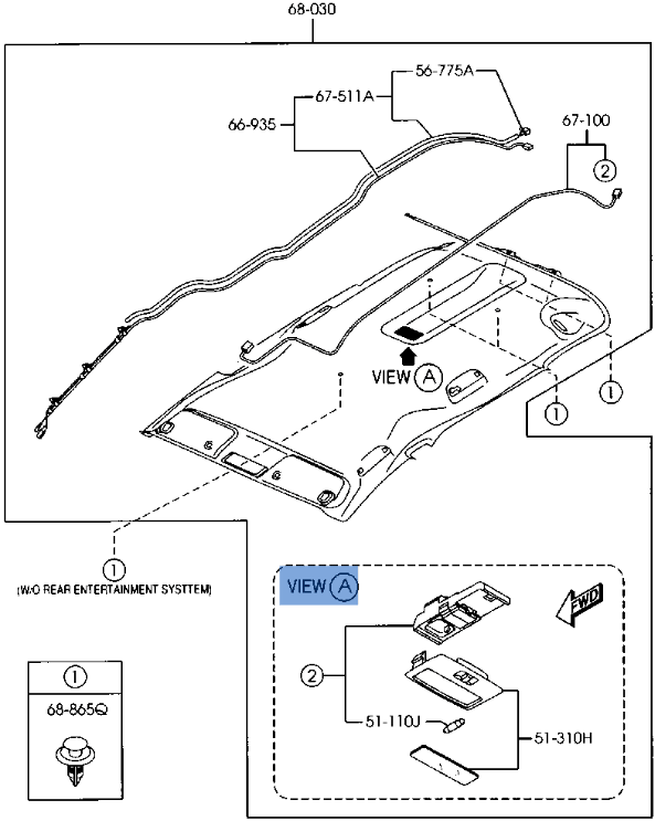Luz Techo Interior Mazda 5 - GK2A69970