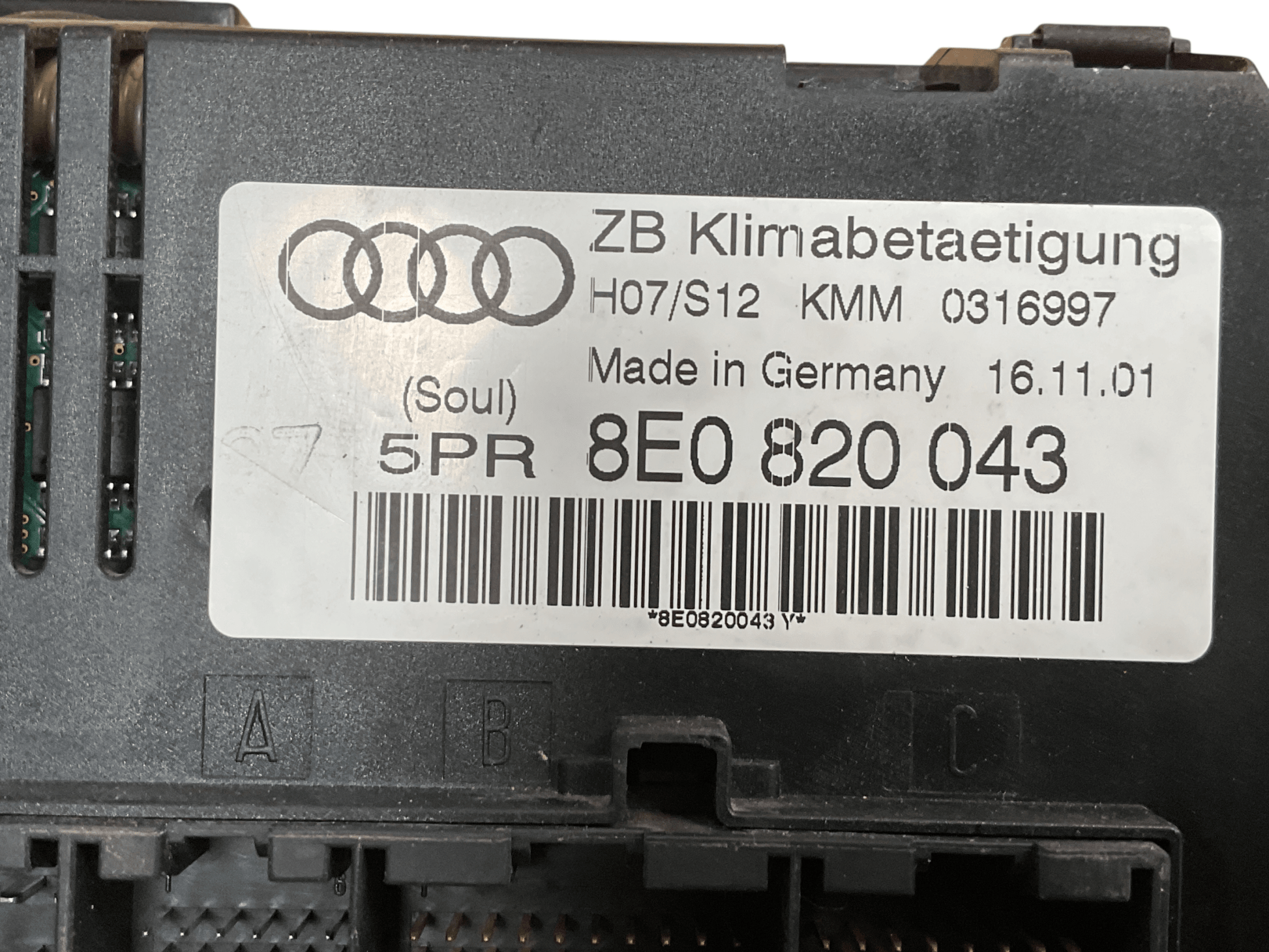 Mando climatizador Audi A4 00-06 - 8E0820043H _