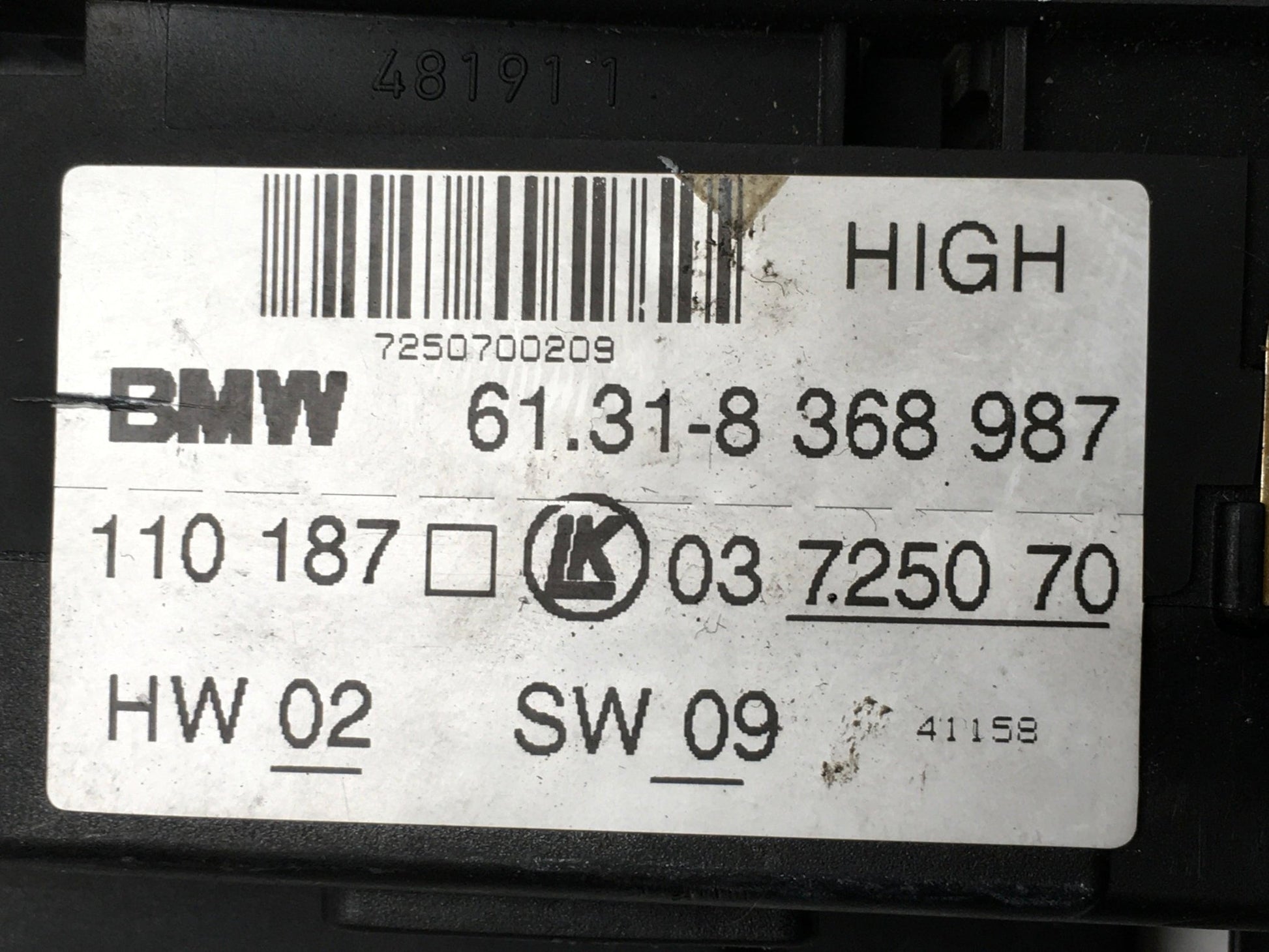 Mando elevalunas del izq BMW E38/E39 - 61318368987