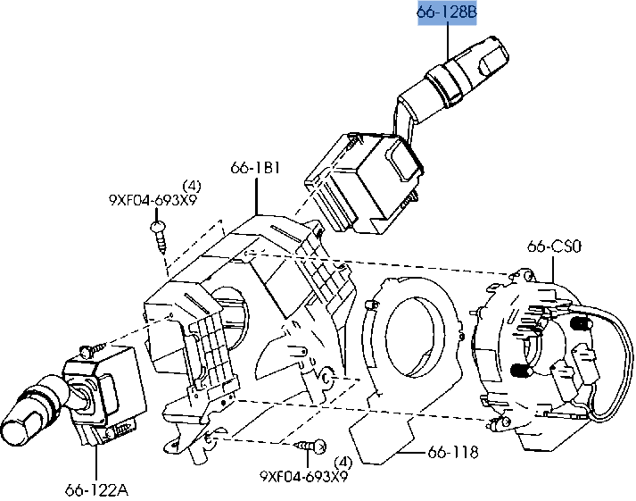 Mando Limpia Mazda 3 / Mazda 5 - 17D682_