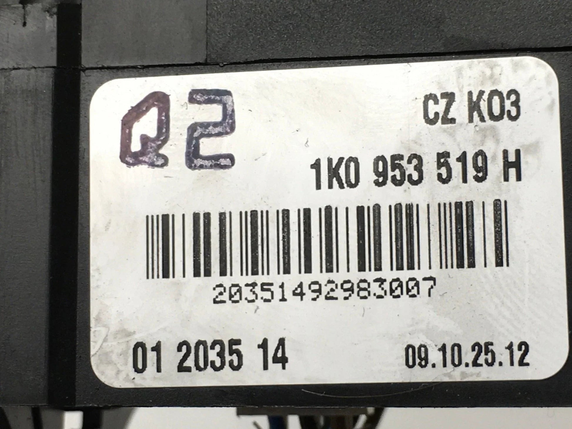 Mando limpia VW 1K0953519H