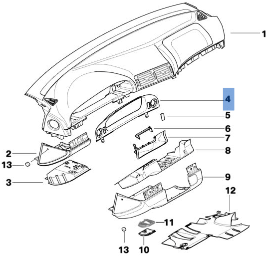 Mando Luces BMW E39 - 8159735