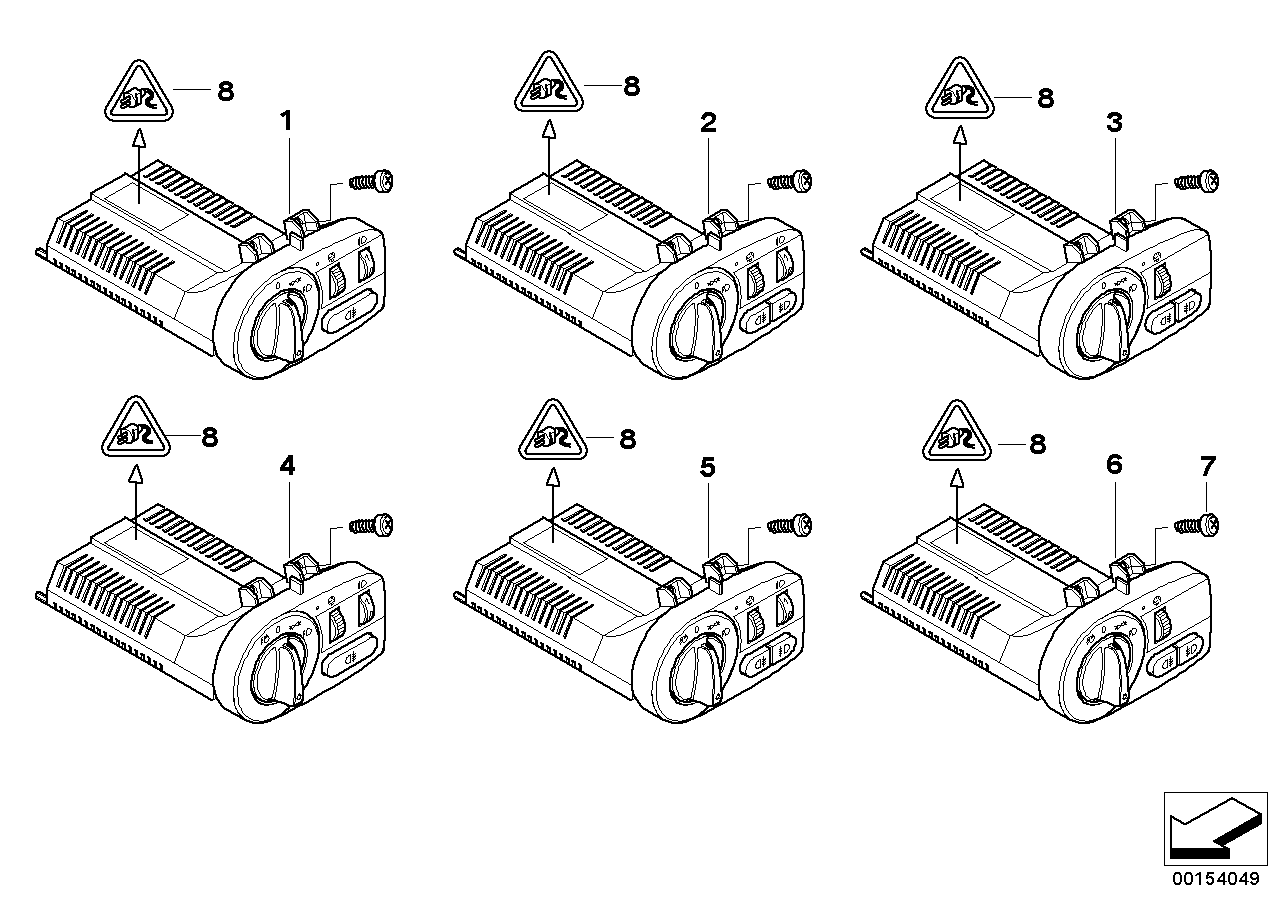 Mando Luces BMW Z4 E85 - 6936804