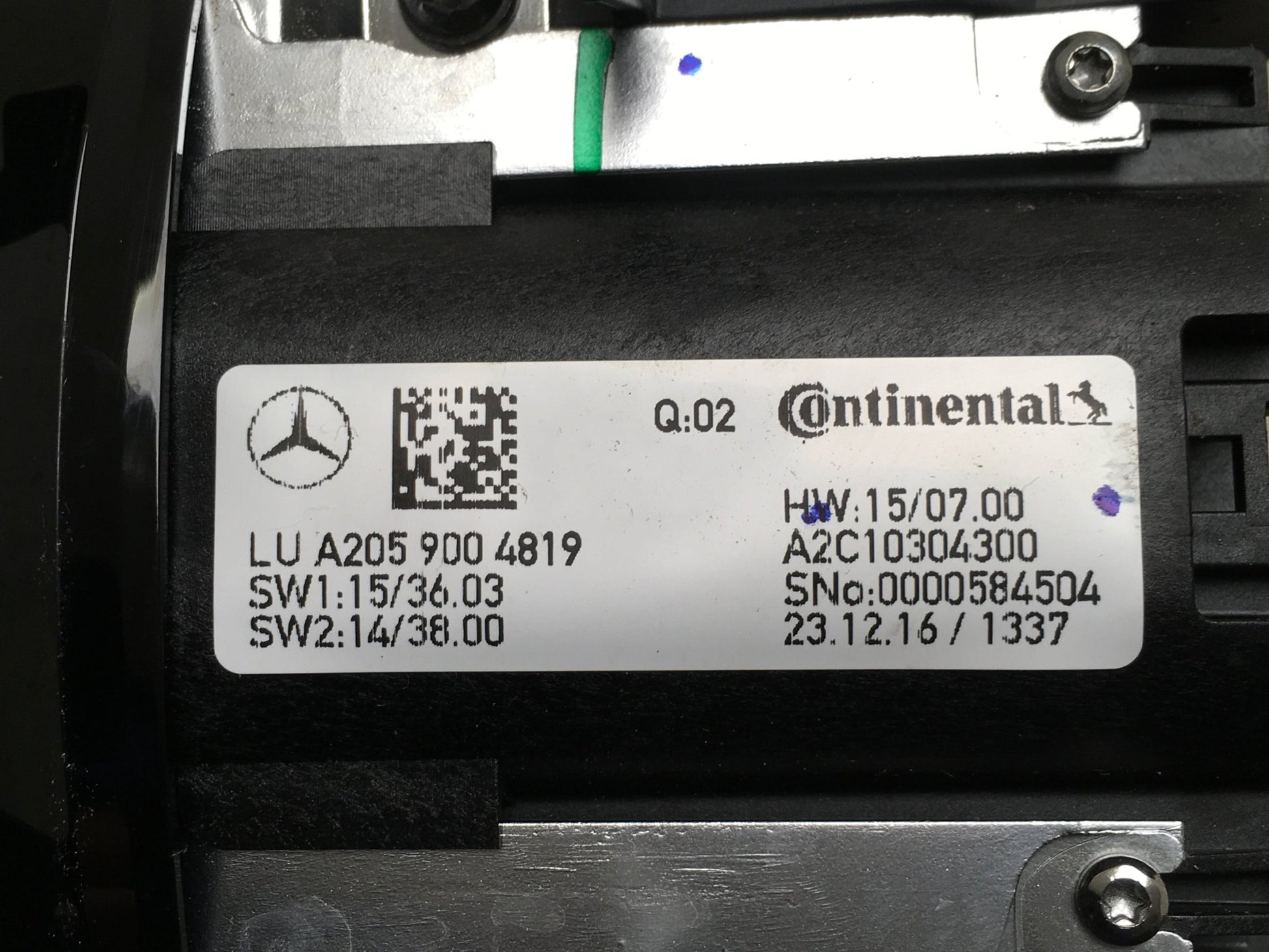 Mando Multifuncion Mercedes W205 - A2059004819