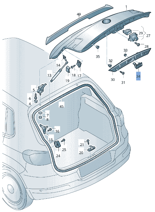 Maneta porton VW 5N0827566 - 5N0827566