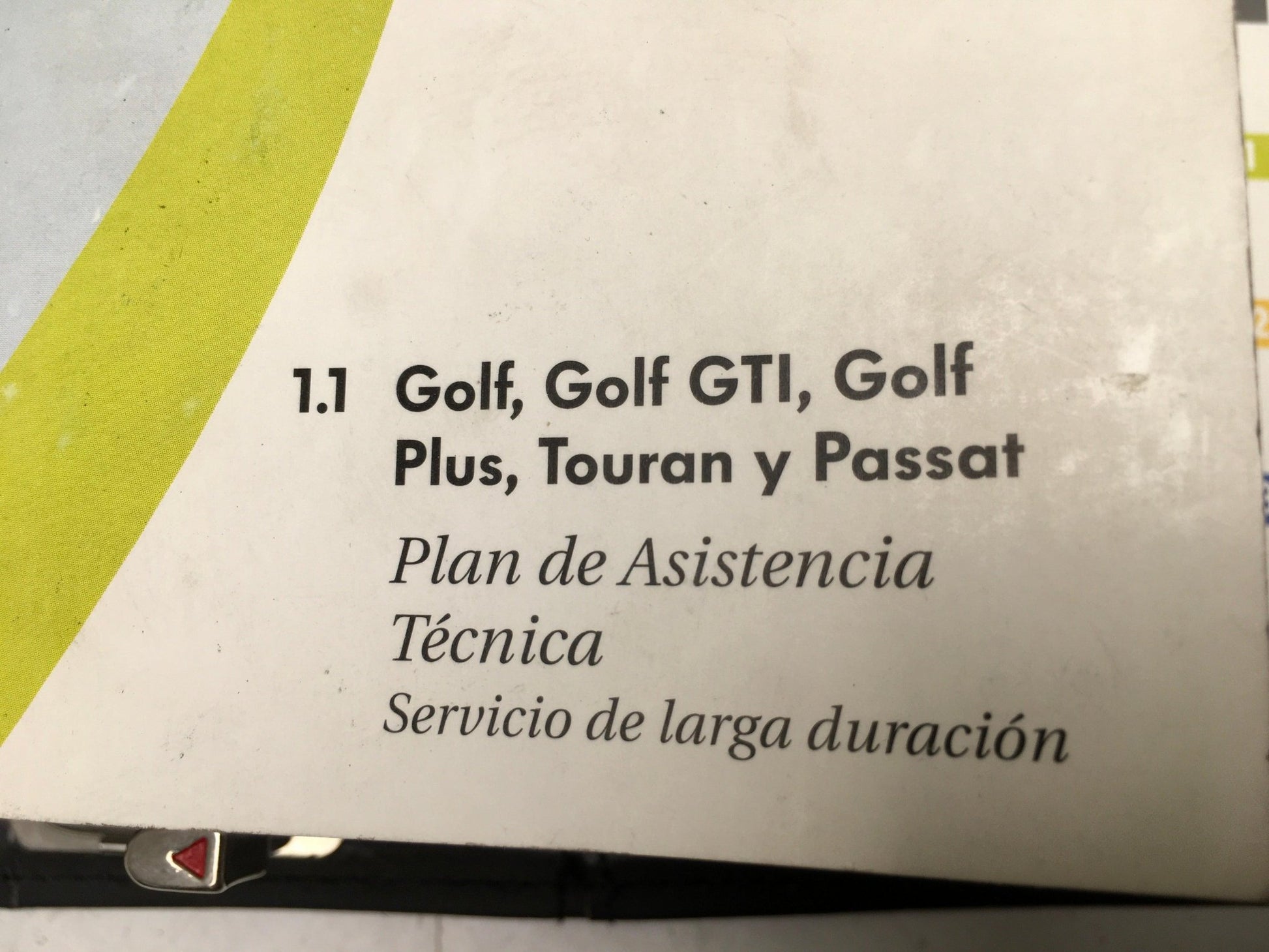 Manual propietario VW Golf / GTI Plus / Touran / Passat - 