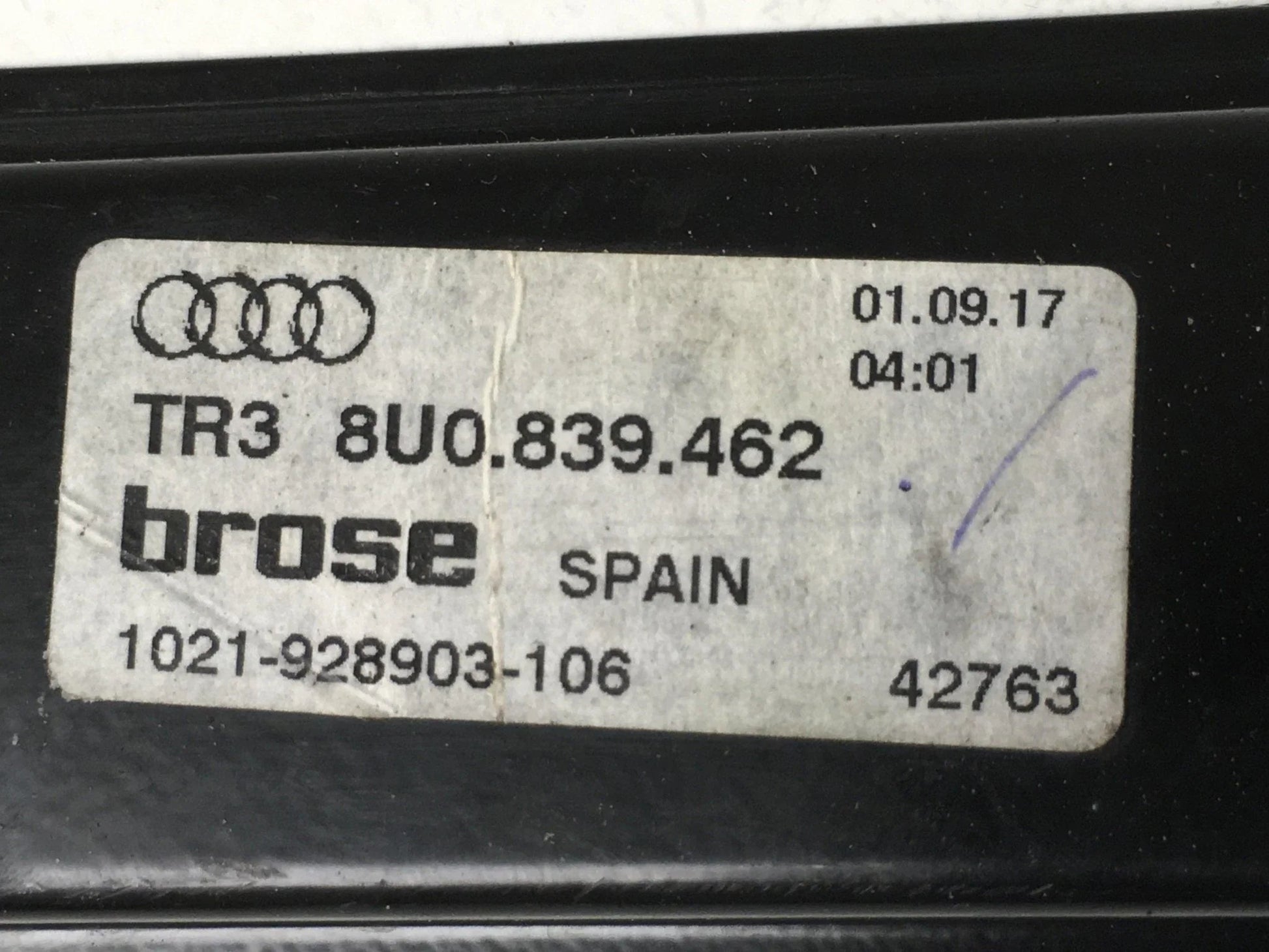 Mecanismo elevalunas tra dcho Audi Q3 8U