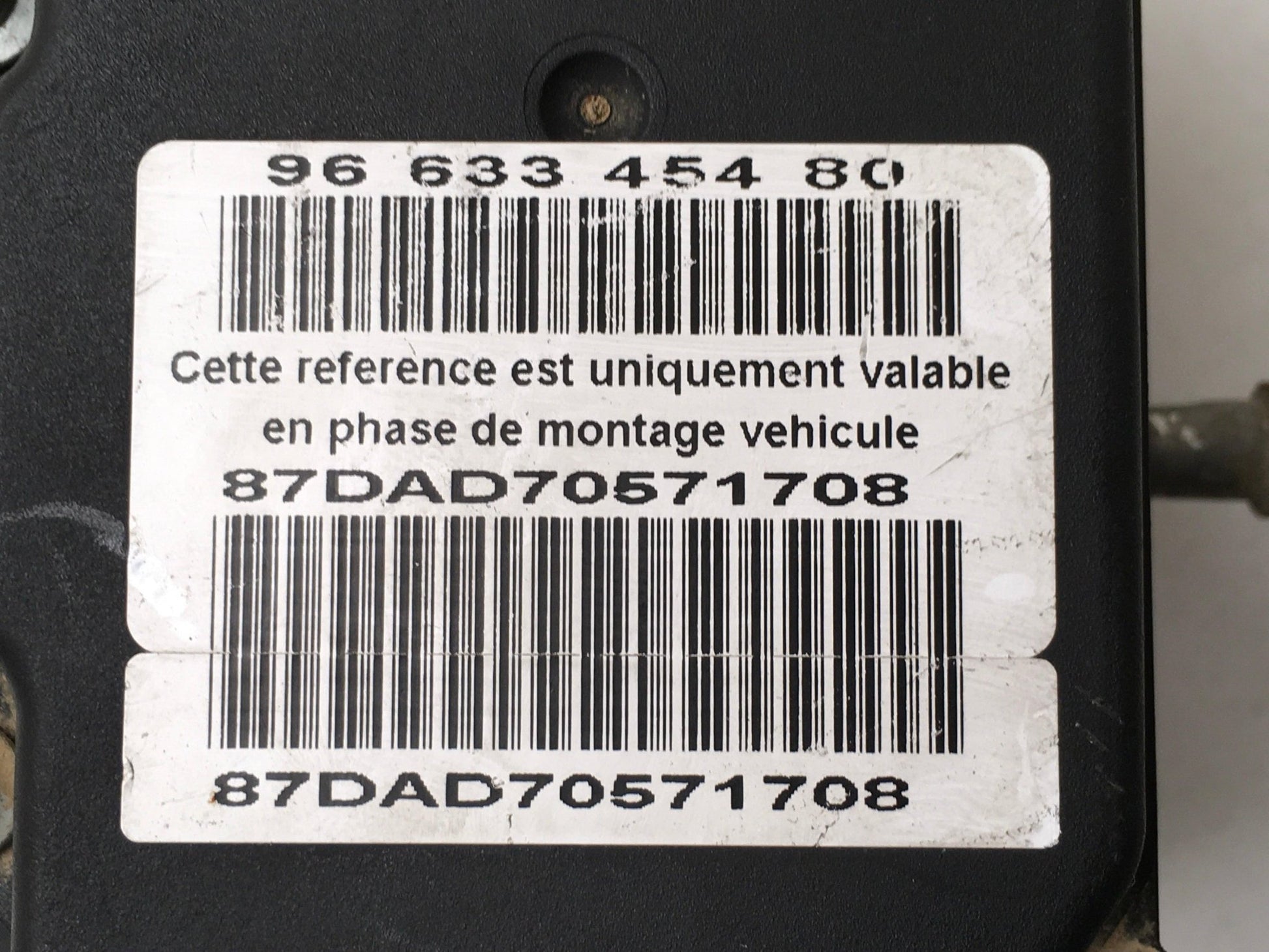 Modulo ABS Citroen C4/ Peugeot 307 - 9663345480