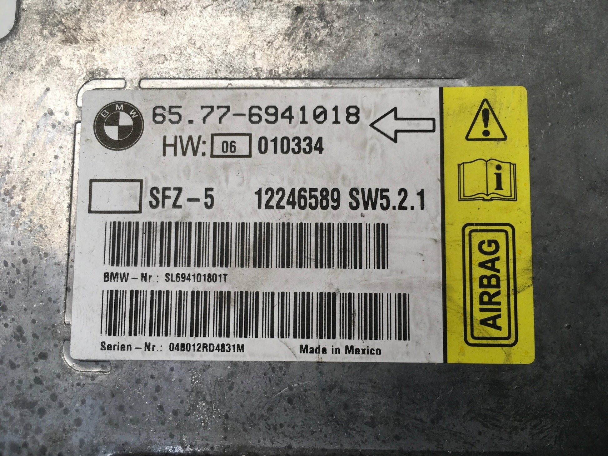 Modulo Airbag BMW 5 E60/E61 - 65776941018