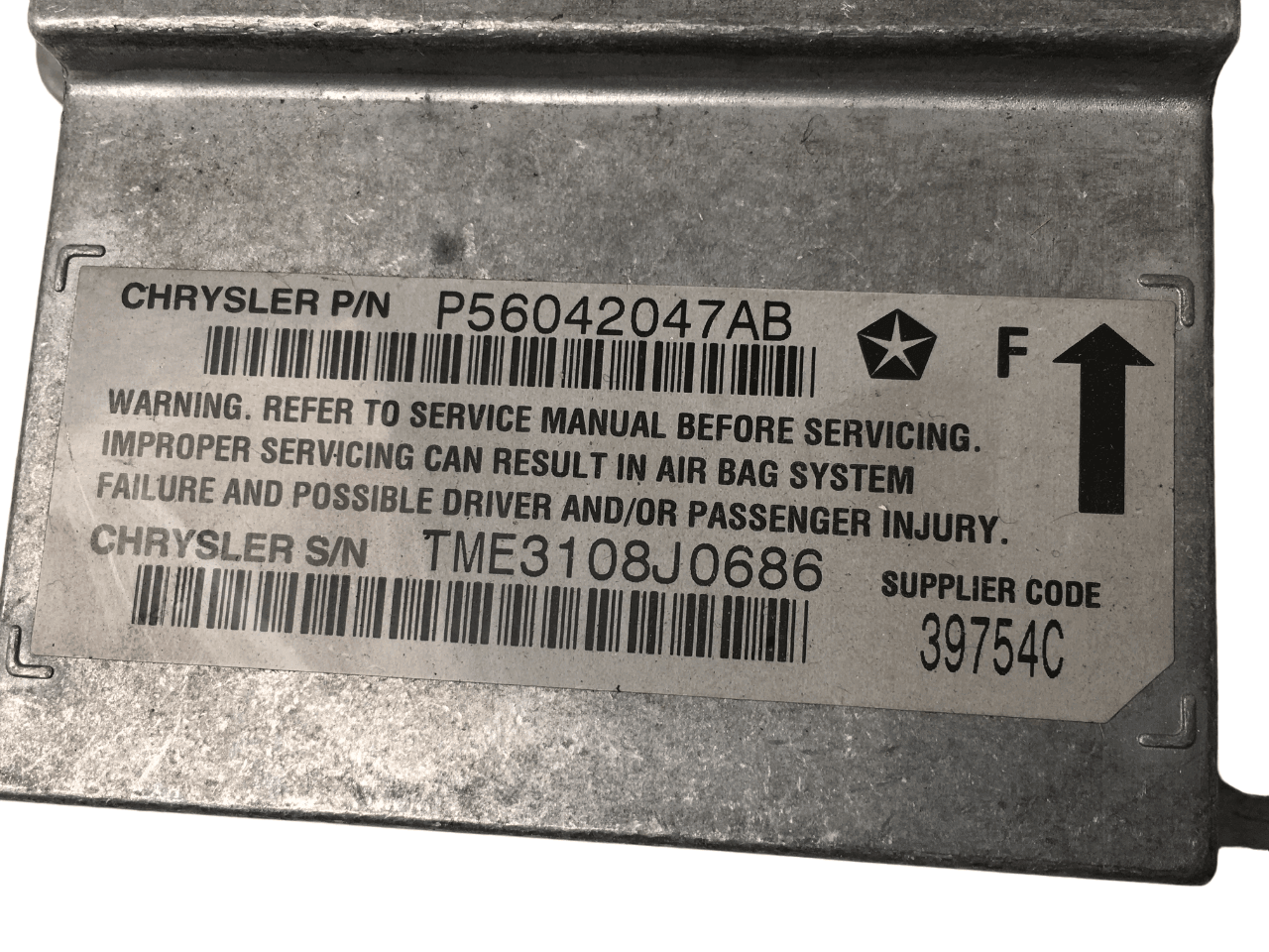 Modulo airbag Jeep Grand Cherokee II - P56042047AB