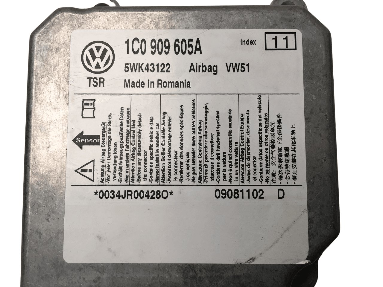 Modulo airbag VW 1C0909605A - 1C0909605A